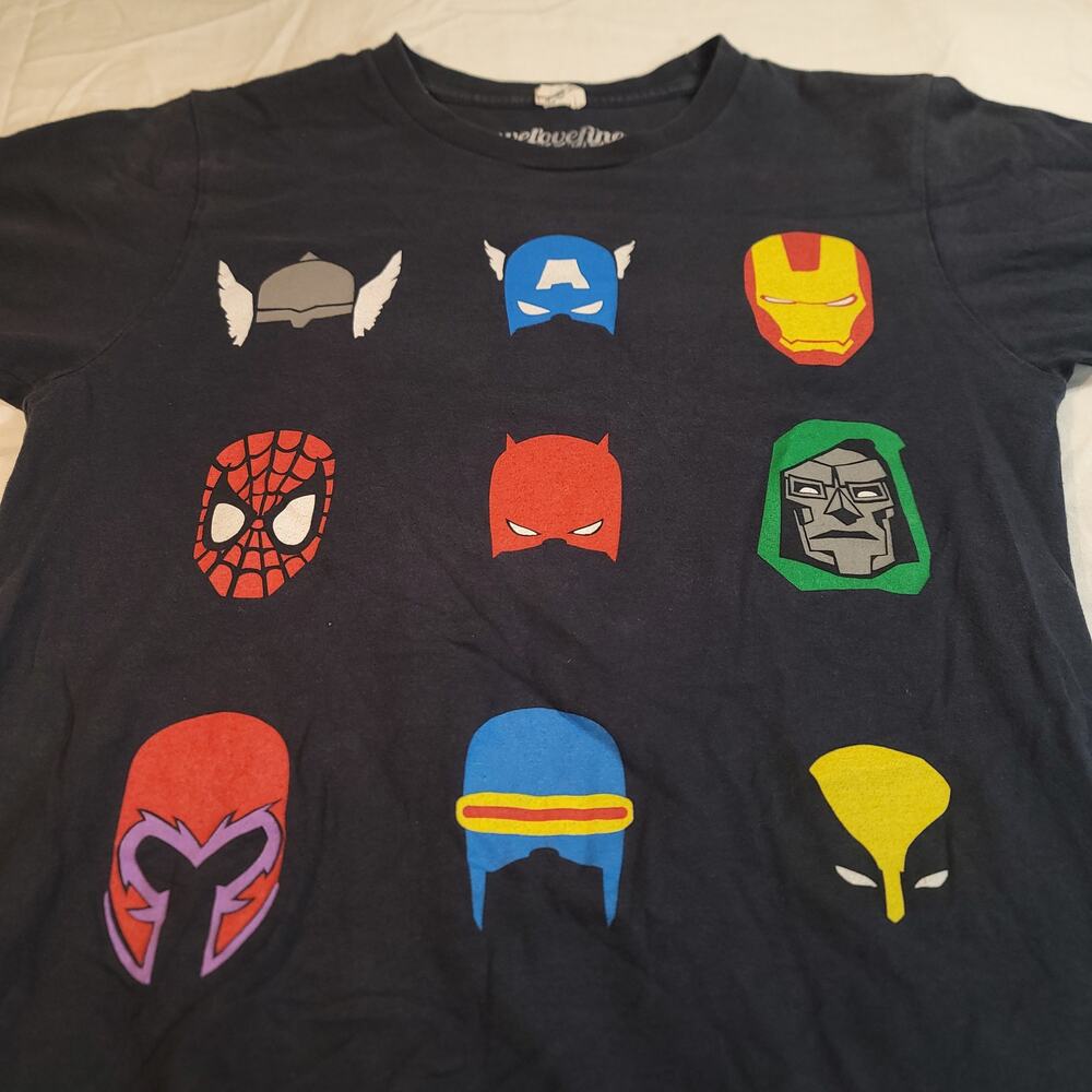 Marvel Comics Graphic Short Sleeve Casual T Shirt Mens Size S Black